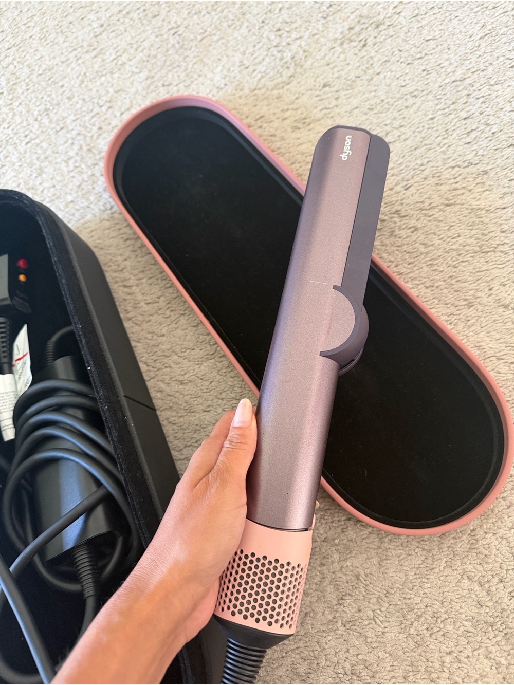 Dyson Corrale Hair Straightener in Metallic Pink and Lavender